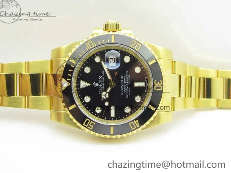 0208 Submariner TW Best Edition 116618LN Black Full YG Wrapped A SmartChoice 3565